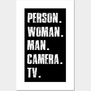 Person Woman Man Camera Tv Trump Cognitive Test Great Memory 1 Posters and Art